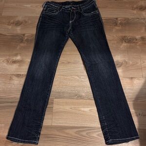 y2k dark denim low rise jeans